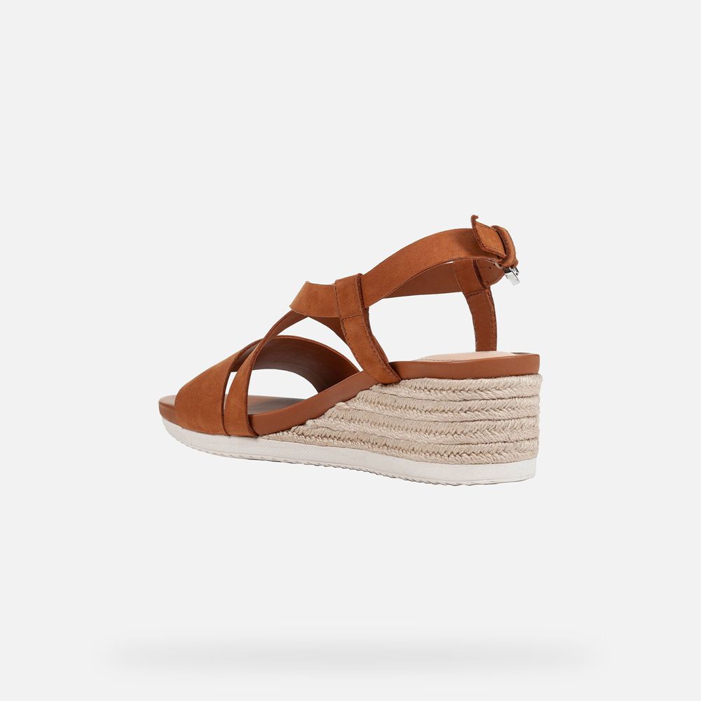 Sandalias Geox Senhora Marrom - Ischia Corda - TDOGL8607